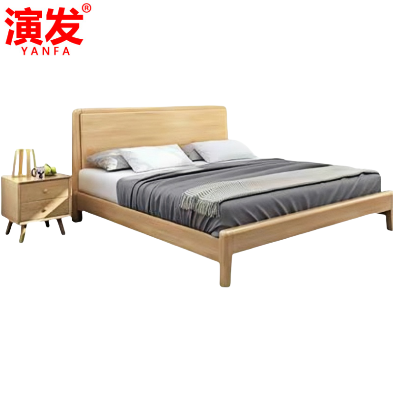 演发 床+床头柜 1.2米 张高清大图