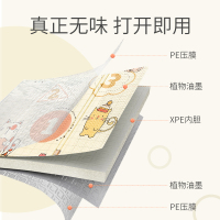 宝宝爬行垫加厚婴儿客厅家用可折叠儿童爬爬垫无味拼接泡沫 双面折叠:树屋量身高+小熊游乐场 200CM*150CM*1CM