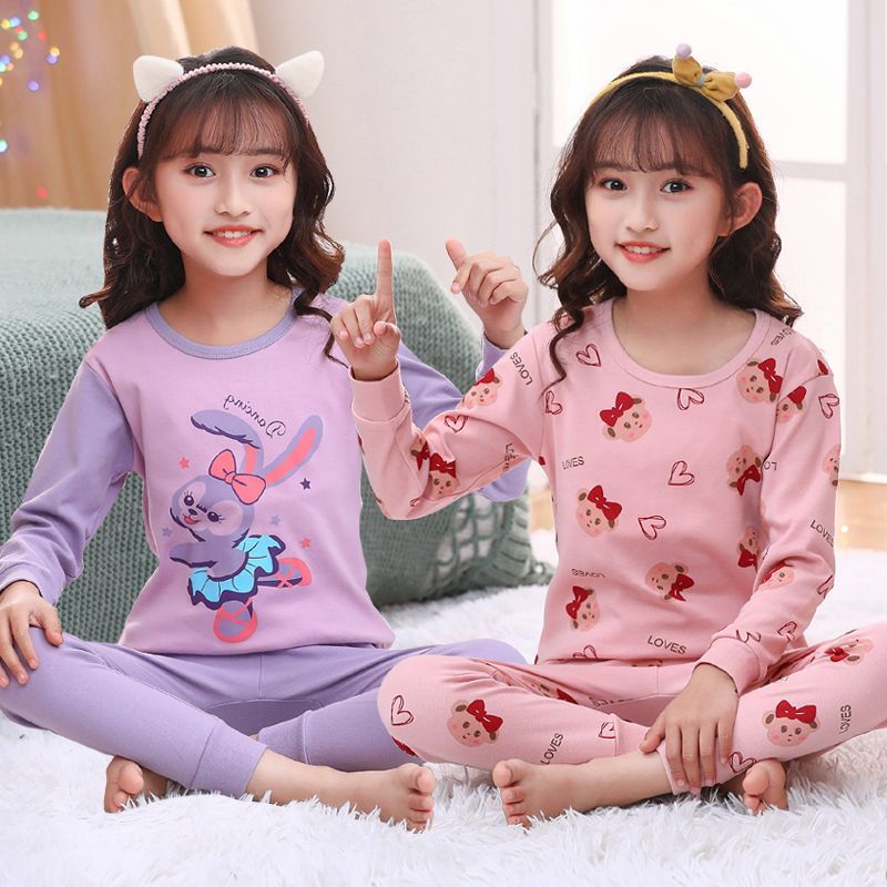 儿童秋衣秋裤内衣套装男女童中大童小孩睡衣棉毛衫秋高清大图