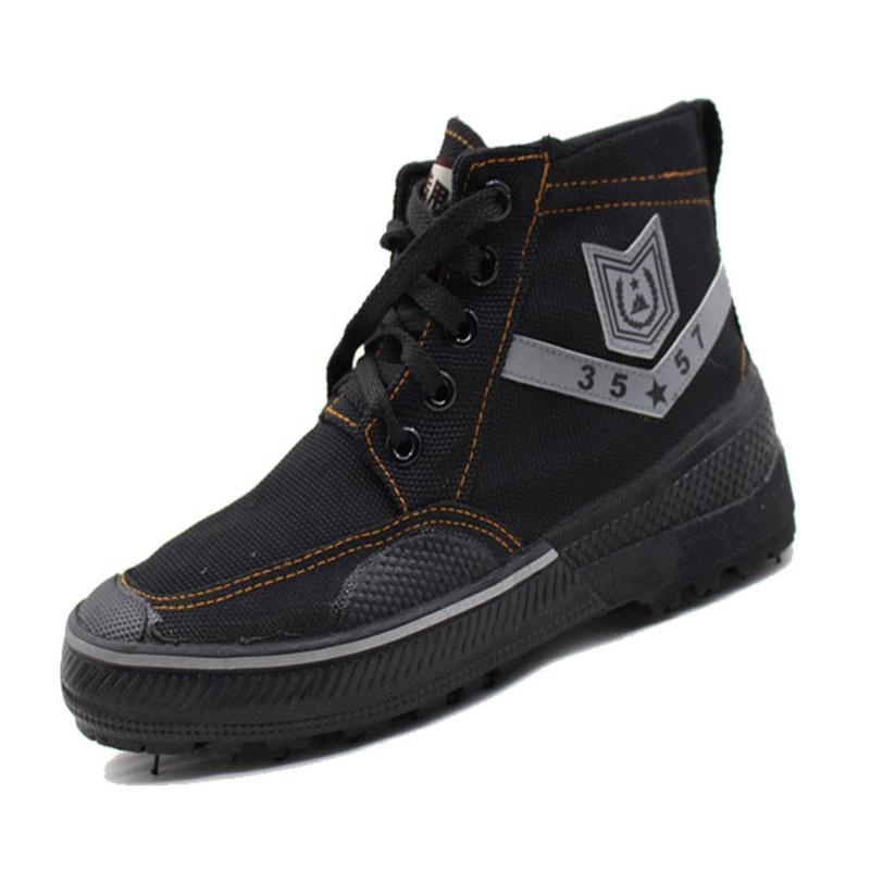 四川征峰黑色休闲鞋高帮鞋征峰户外鞋工地黄胶鞋男胶鞋劳保鞋 《黑色