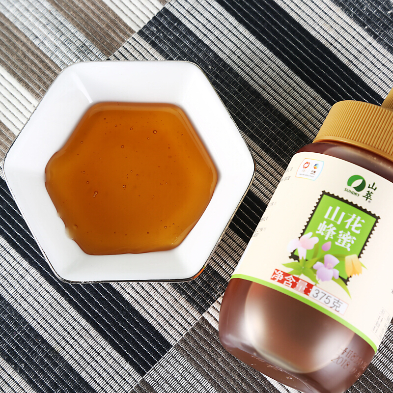 山萃 中粮 冲饮谷物 山花蜂蜜 375g*2瓶