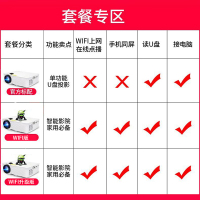 轟天砲（PonerSaund）GP9WiFi升级版投影仪家用高清1080p 迷你小型微型便携式手机投影机3D家庭影院无屏电视 1024×768