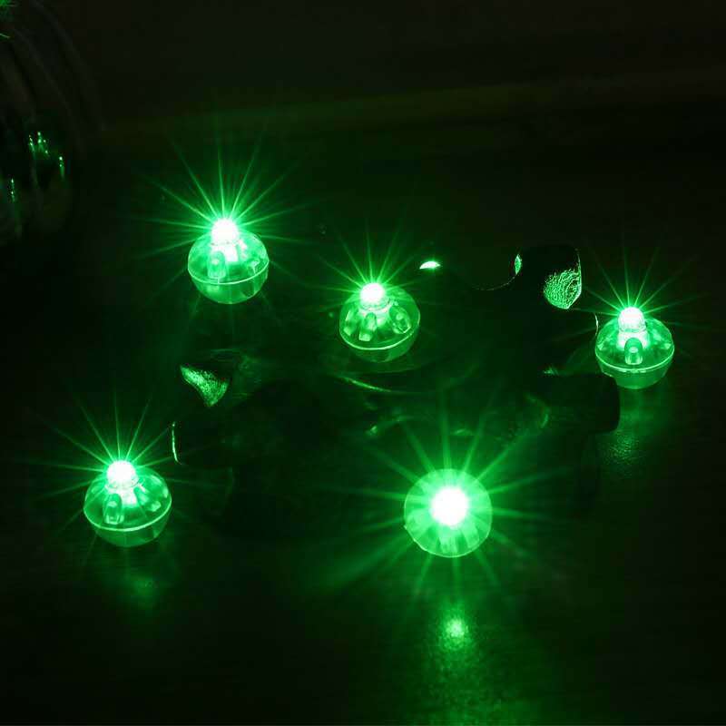 小圆球白灯10颗装迷你led电子灯小彩灯七彩灯圆球灯彩色气球灯闪光灯