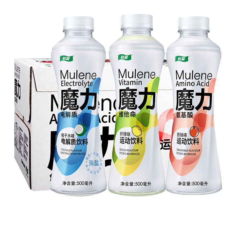 怡宝魔力柠檬味运动饮料500ml*15瓶整箱装西柚味运动饮料特价批发高清大图