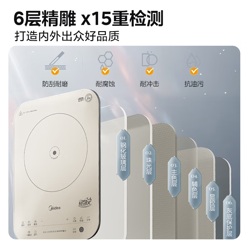 美的(Midea)恒匀火电磁炉 22RB11高清大图