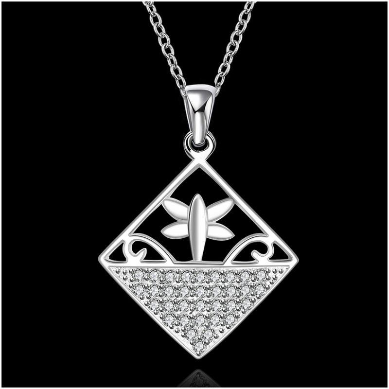 N542 Women Silver Necklace 镀925纯银女项链日韩版锁骨链潮人送女朋友七夕情人节礼物
