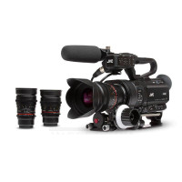 杰伟世(JVC) GY-LS300CHEC 4K高清紧凑型 手持 摄录机 专业数码摄像机600万有效像素3.5英寸显示屏