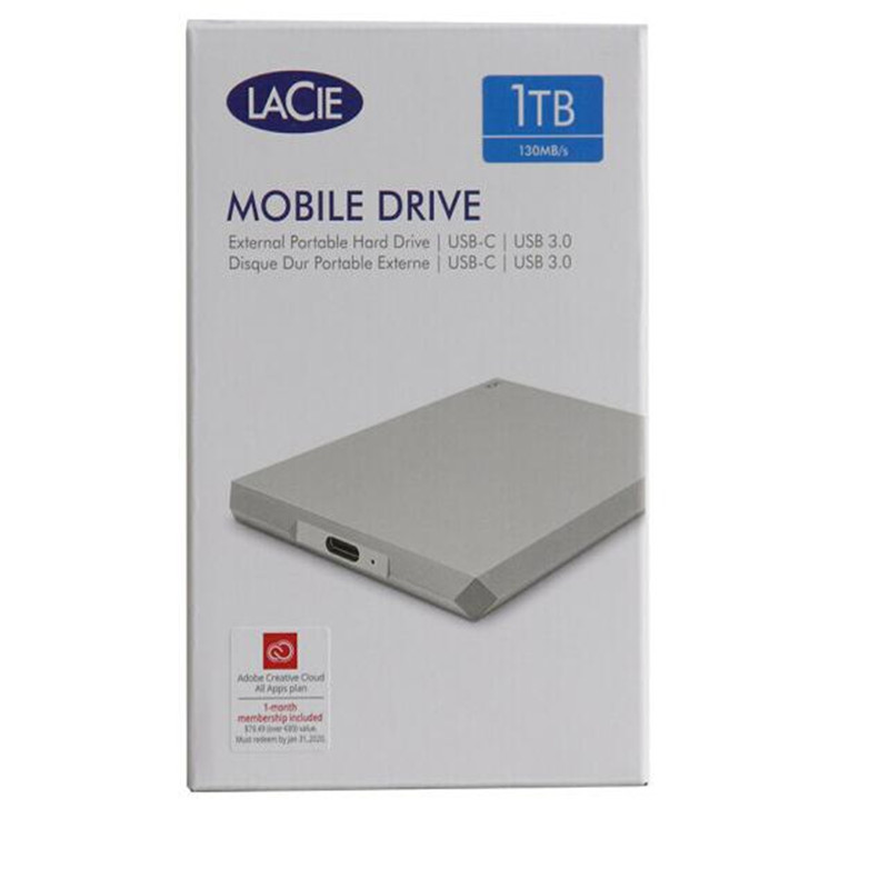 希捷 莱斯LaCie 1TB Type-C/USB3.1移动硬盘Mobile Drive棱镜系列 2.5英寸(单位:套)