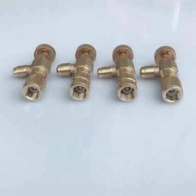家用空调安全阀R410a加液阀制冷工具R22加氟安全阀加液安全阀配件 （D）左侧R410/底部R22