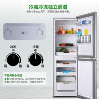 上菱183升双门冰箱风冷无霜节能低噪植萃净味租房家用冷藏冷冻控温保鲜家用小型冰箱宿舍租房小巧不占地BBY183WL铂银