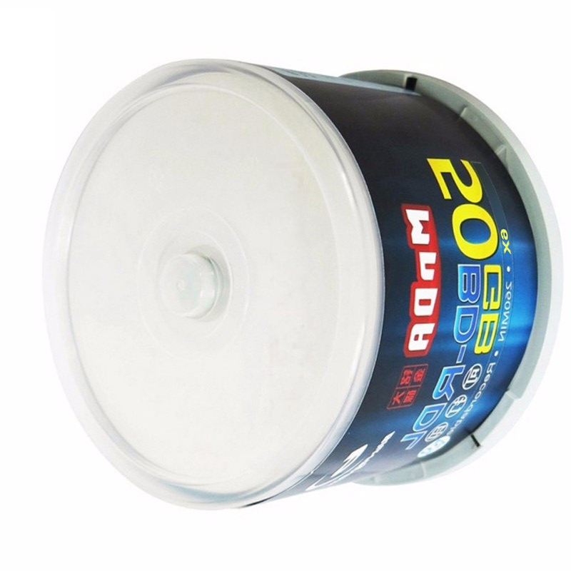 铭 大 金 碟(MNDA)BD-R DL 1-6速 50G 蓝光可打印 50片桶装 蓝光空白光盘 刻录光盘