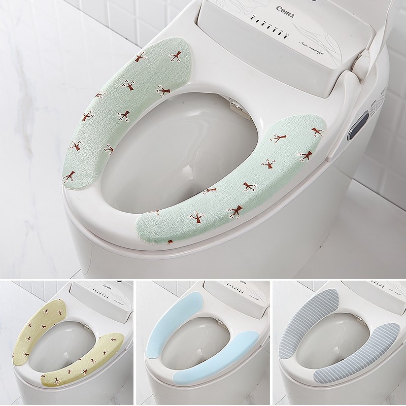 马桶垫家用冬季薄款透气通用马桶坐垫冬天马桶贴坐便套圈粘贴式三维