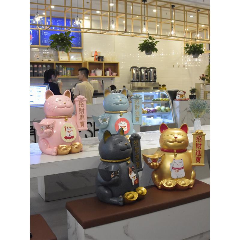 美帮汇创意开业礼品猫摆件送店铺开张个性纸巾盒装饰品实用收纳