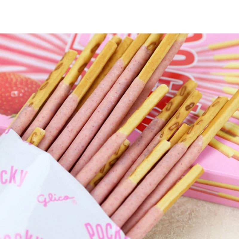 格力高百奇草莓味55g盒