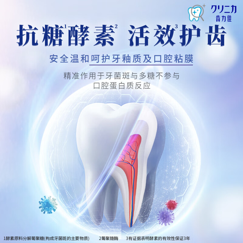 狮王(Lion)齿力佳酵素美白牙膏130g(鲜果薄荷)高清大图