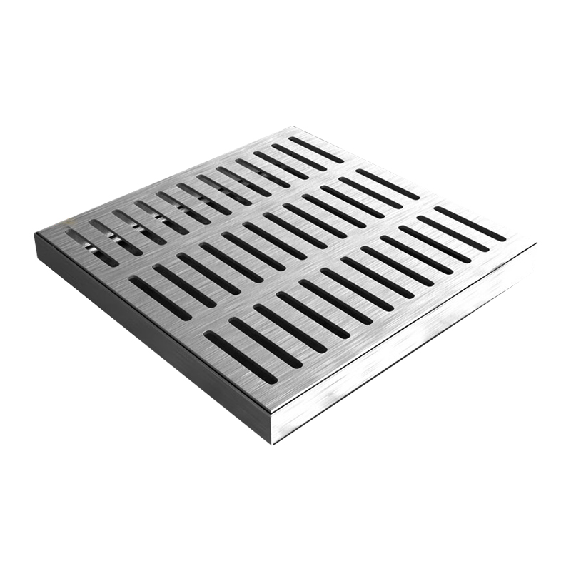 不锈钢井盖雨水篦子201不锈钢600x600x30x3mm加强筋高清大图