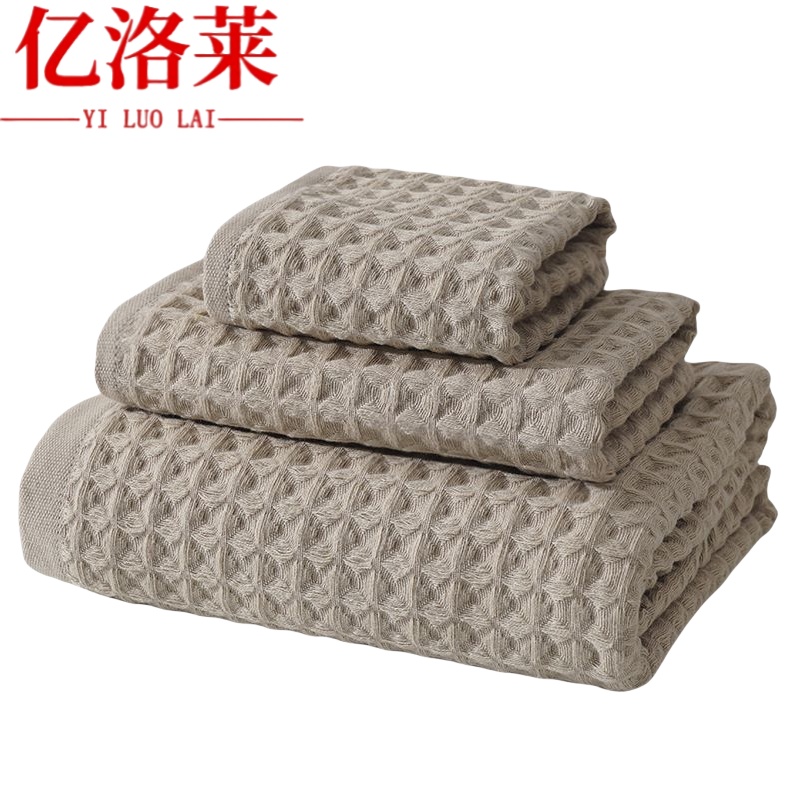 亿洛莱 华夫格毛巾 35*80cm 条高清大图