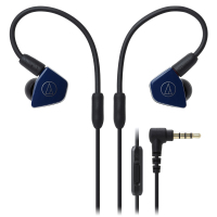 Audio Technica/铁三角 ATH-LS50iS BK黑色 双动圈手机带线控入耳式耳机