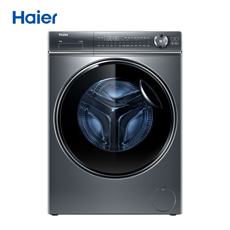 海尔(Haier) 精华洗 10公斤 滚筒洗衣机 直驱变频 超薄 大筒径 洗烘一体机XQG100-HBD14376LU1高清大图