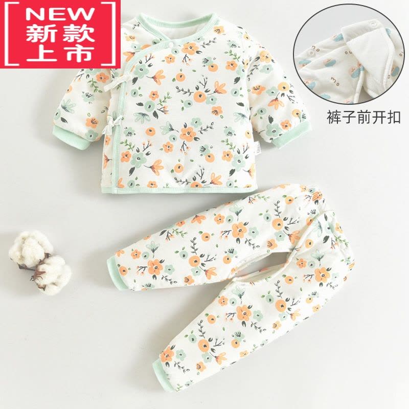 可莉允新生婴儿儿棉衣套装秋冬季薄棉衣服刚出初生宝宝加厚保暖棉袄外套棉服图片