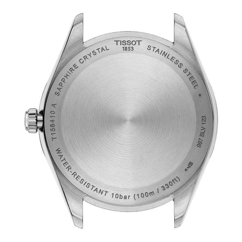 TISSOT蓝盘日期窗男士石英防水mm不锈钢商务休闲腕表图片