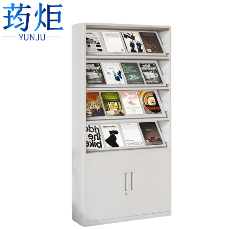 荺炬期刊架四层台高清大图