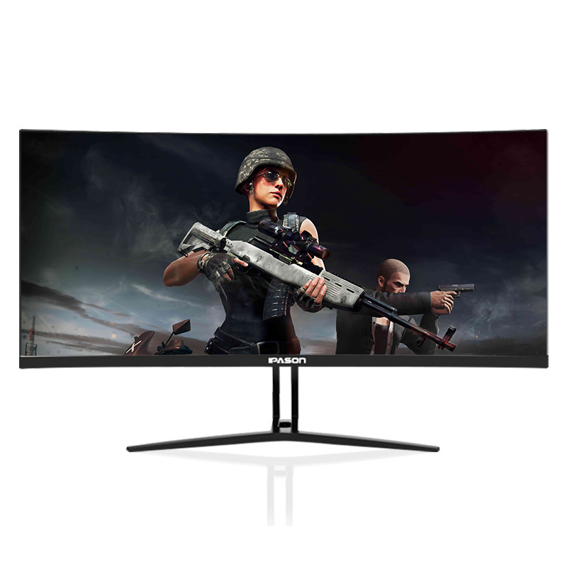 攀升 QR302W 30英寸 200Hz 1800R曲面 2K 电竞显示器21:9 超宽带鱼屏 游戏显示屏 黑色
