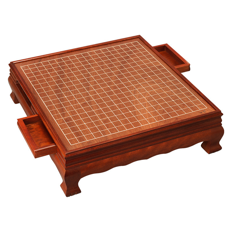 禧天龙围棋套装草花梨木质围棋盘棋桌b型单面新云子枣木罐