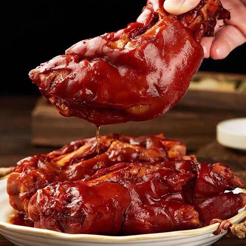 酱猪蹄300500g真空即食卤味猪爪熟食猪脚猪手猪肉小吃视频