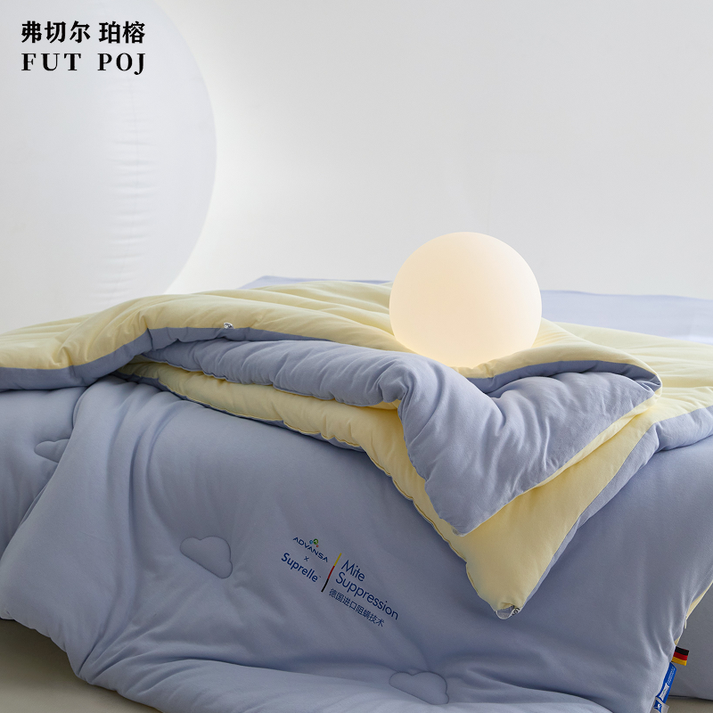 弗切尔珀榕 全棉针织深睡秋冬被 蓝莓乳酪高清大图