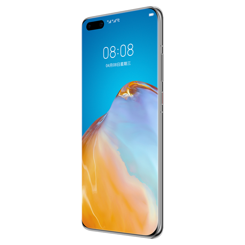 华为/HUAWEI P40 Pro 8GB+512GB 零度白 麒麟990 5G SoC芯片超感知 徕卡四摄 50倍数字变焦 四曲满溢屏 移动电信联通5G全网通手机