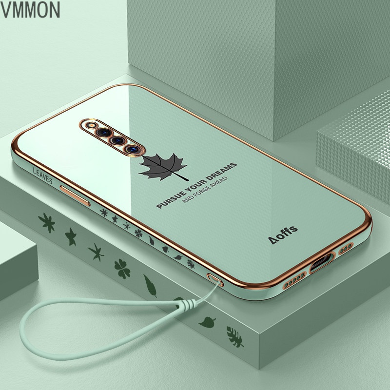 VMONNvivox27pro手机壳直边电镀X27镜头全包VIVO硅胶侧边枫叶图案防摔轻薄tpu软壳男女新款简约情侣个性高清大图
