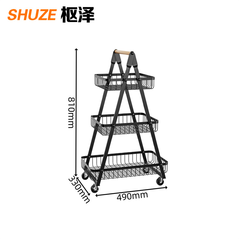 枢泽 置物架 储物架 三层 个高清大图