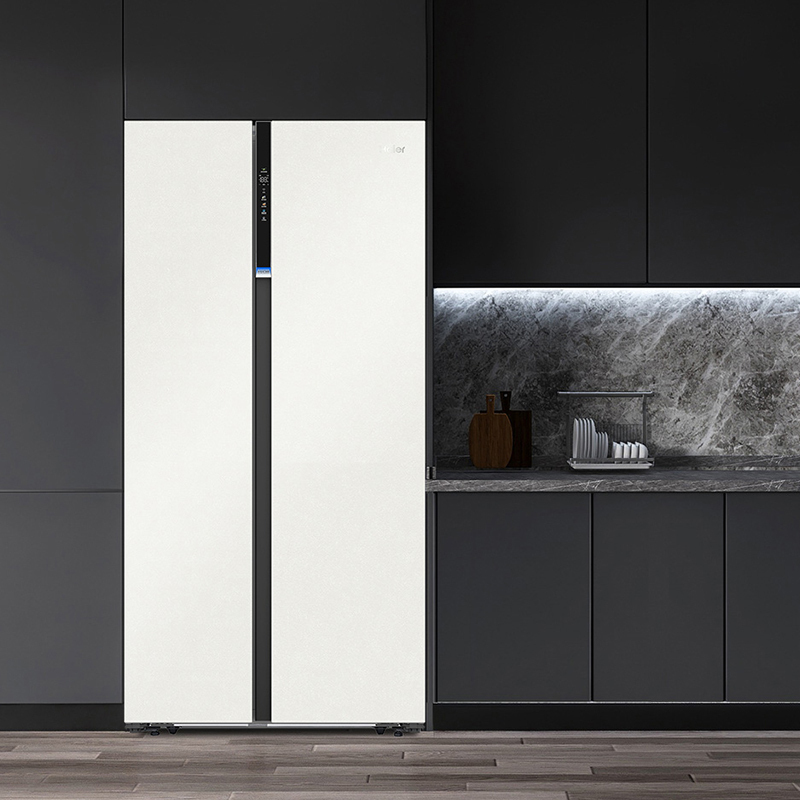 海尔(haier)bcd-561wlhss14gxu1 561升对开门超薄冰箱 零距离嵌入 全