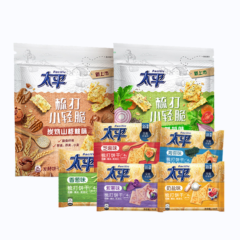 太平梳打饼干轻食代餐饼干全家福大礼包整箱囤共800g