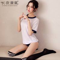 长夜漫漫性感情趣内衣性感女装 清纯日系学生装诱惑情趣套装1233 L 红色