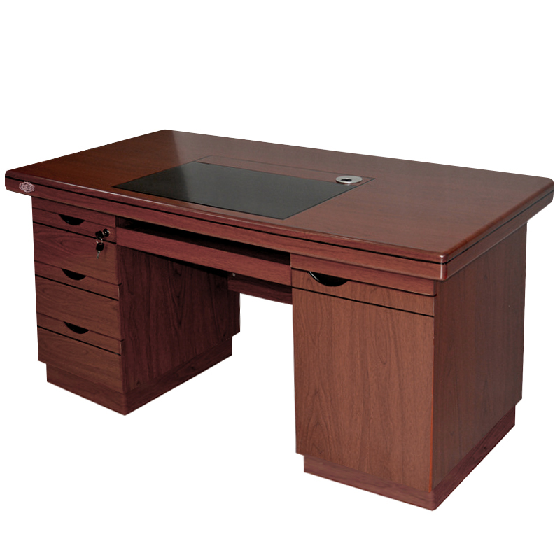 广亿隆办公桌木质写字桌书桌电脑桌职员桌高清大图