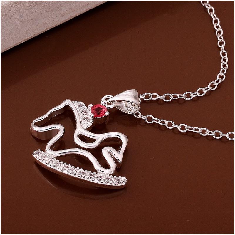 N617 Women Silver Necklace 镀925纯银女项链日韩版锁骨链潮人送女朋友七夕情人节礼物