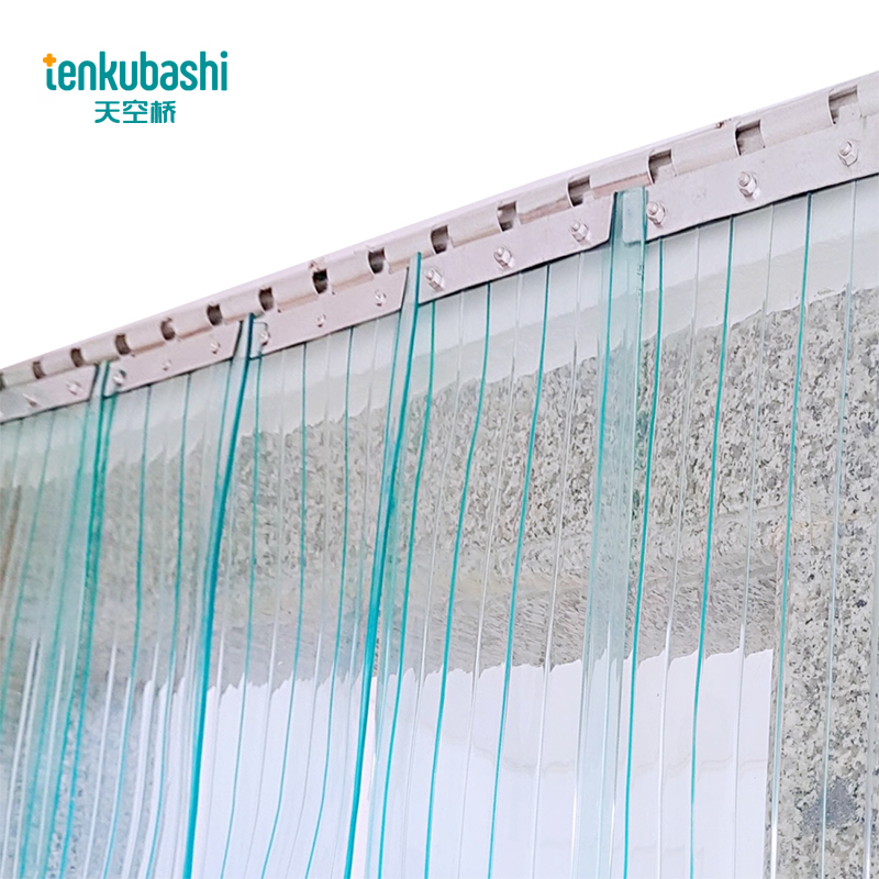 天空桥 透明门帘 蓝色2.0mm 平方高清大图