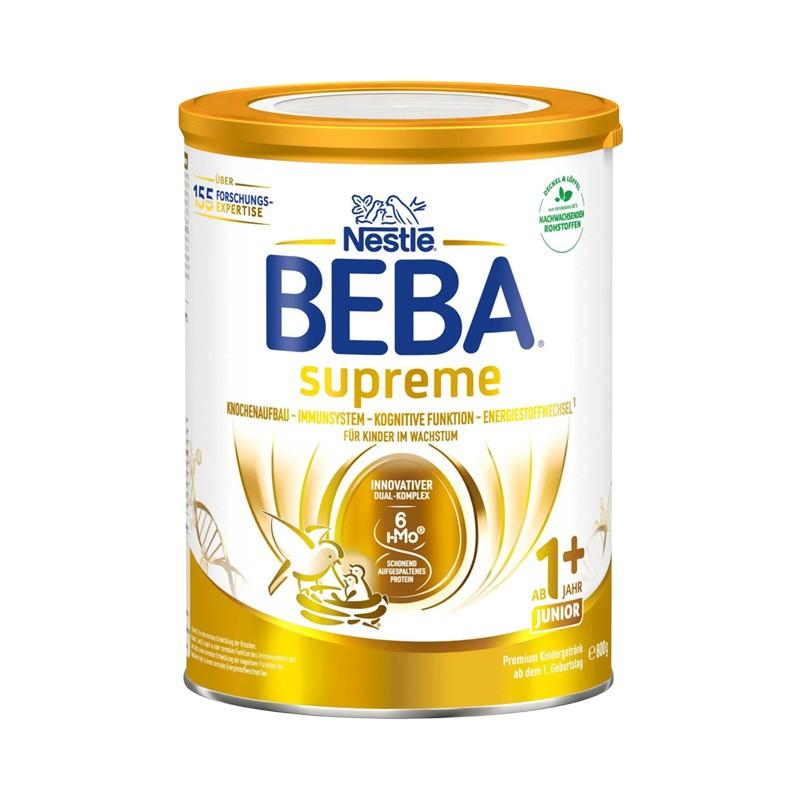 新版原装进口德国雀巢BEBA贝巴至尊版SUPREME 6种HMO超高端婴幼儿奶粉1+段(1岁以上)800g