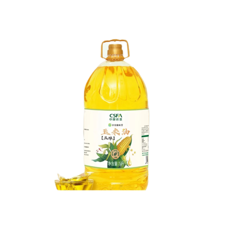 中垦飨味堂 一级压榨玉米油 5L 单位:桶高清大图