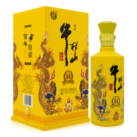 北京牛栏山二锅头酒 小黄龙百年特酿15浓香型白酒42度盒装白酒 500ml *6瓶整箱装配仨袋