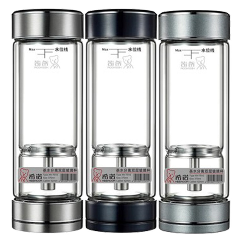 希诺玻璃杯370ml密封防漏户外便携XN-7013(颜色随机)