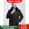 雅鹿中老年羽绒服男2020年新款中长款中年爸爸装獭兔毛领派克服d