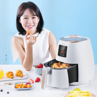 美的(Midea) 空气炸锅MF-WZN3201 家用多功能3.2L大容量 触控面板 健康无油煎炸锅 高温脱脂薯条机