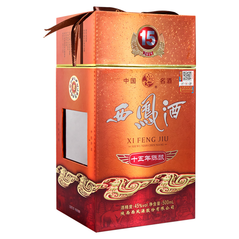 西凤酒 十五年陈酿 45度 500ml*6瓶装 凤香型白酒 非原箱