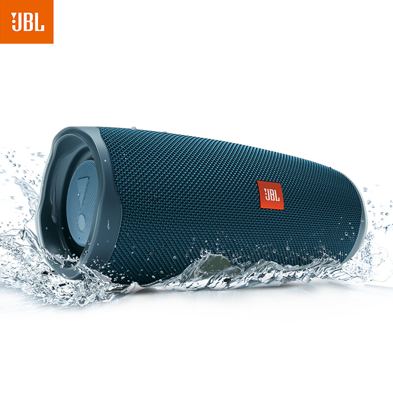 JBL CHARGE4音乐冲击波4低音炮防水支持串联便携迷你音响 蓝色