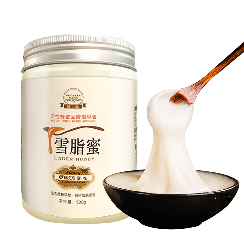 绿次方 远东黑蜂天然活性雪脂蜜 500g高清大图