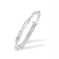 莫比乌斯银手镯女9999足银镯子手环女高级感年轻款送女友情人礼物送女朋友老婆情人节七夕生日礼物