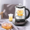 美的(Midea)养生壶GE1512a玻璃煮茶烧水煮花茶养生壶高硼硅茶壶全自动分体保温